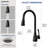 Pull Down Sprayer Kitchen Sink Faucet, Single Handle Kitchen Faucet-126374968