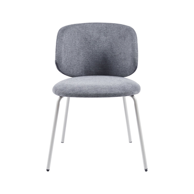 Titus Fabric Dining Chairs (Set of 2), Gray