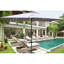 Parasol rectangulaire solaire pour terrasse 10 pi x 6,5 pi Auvent à eau, 40+, bouton-poussoir inclinable, manivelle pour jardin et piscine 10 x 6,5 pi avec éclairage. Protection contre la décoloration, système facile et inclinable-115745560-137939180