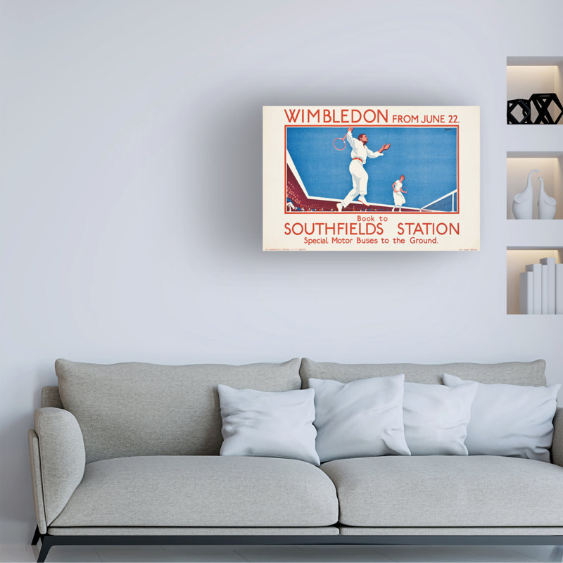 L.B. Art sur toile noir du 22 juin 1925, H 12 po x l 19 po