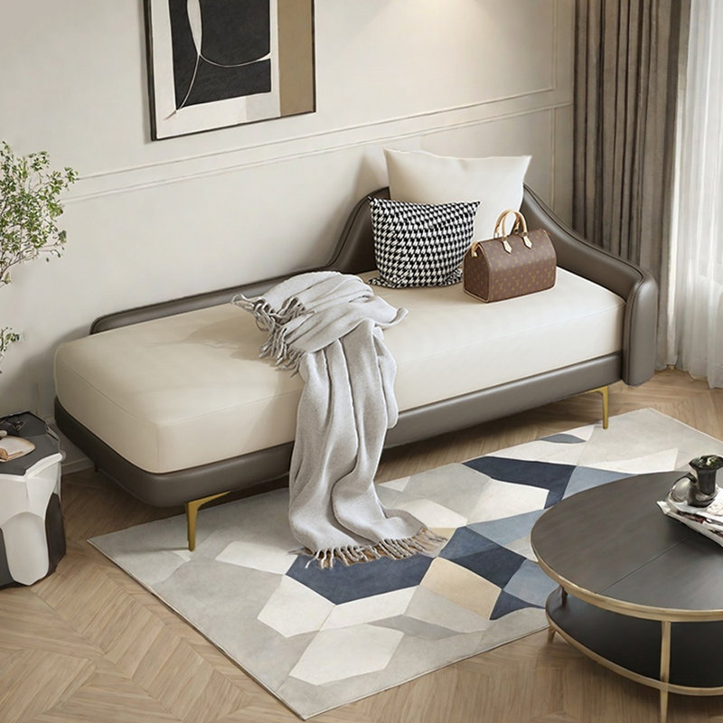 Méridiennes d'intérieur décontractées Living Room, Orienté à droite, Beige