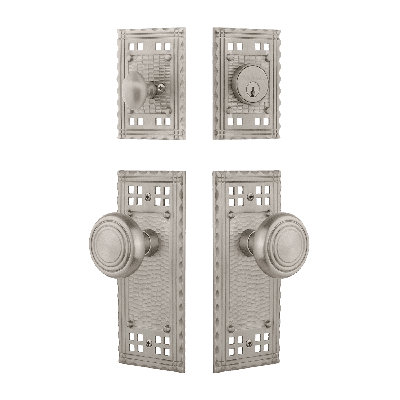 Nostalgic Warehouse Craftsman Entry Set with Deco Knob
