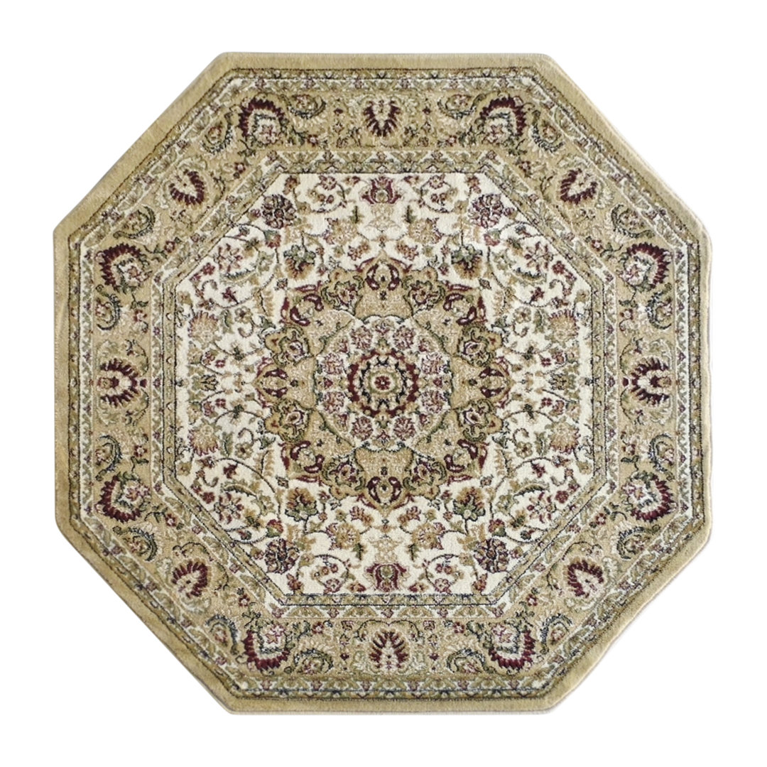 Damora Multipurpose Persian Style Olefin Medallion Motif Area Rug Wrought Studio™ Rug 