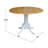 Deilani Drop Leaf Solid Wood Dining Set-179606617