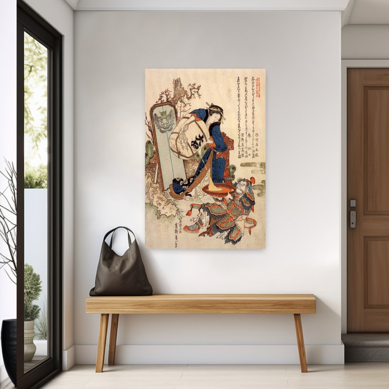 «The Strong Oi Versing Sake», reproduction d'art classique rétro, 24" H x 16" W