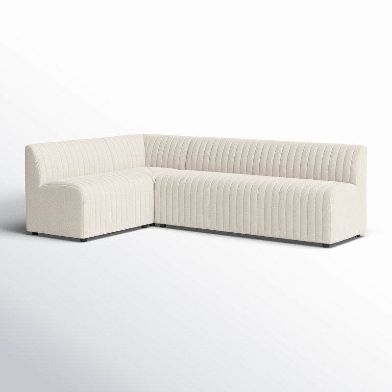 Augustine Modular Sectional, 31.5" H x 100" W x 66.5" D, Capri Oatmeal Polyester