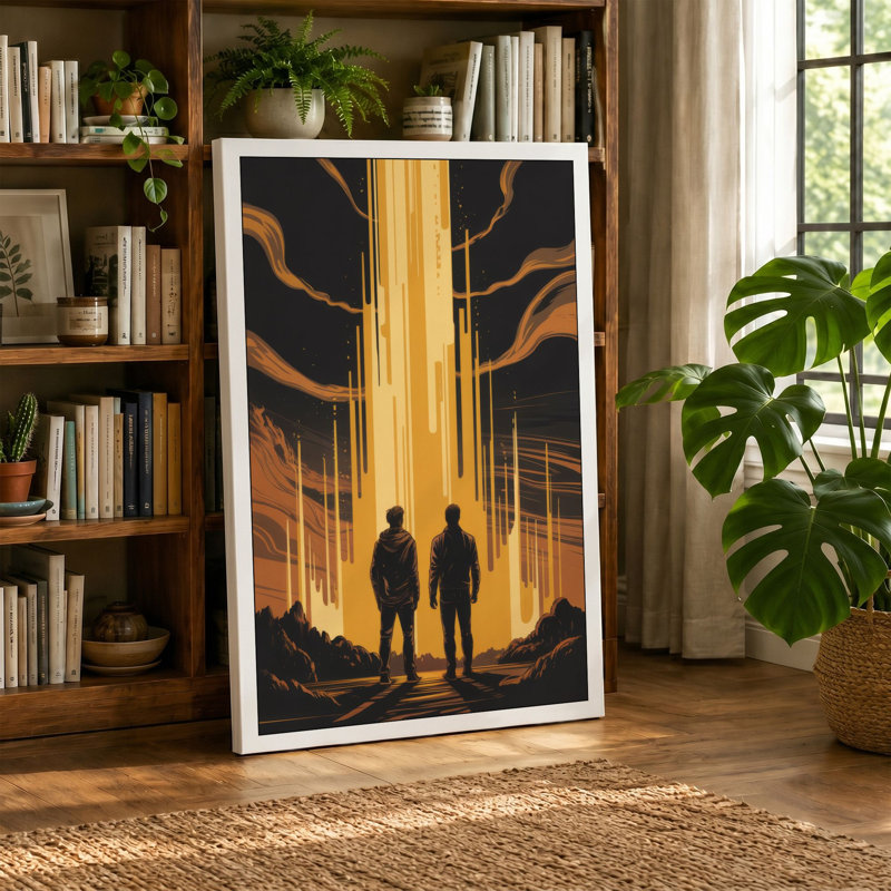 Gateway of Light Modern - Wrapped Canvas, 24x16 - 61.0 x 40.6 cm, Taupe Border