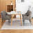 Dining Chairs,Mid Century Dining Chairs,Upholstered Faux Leather Dining Chairs with Back Pull Rod-261836142