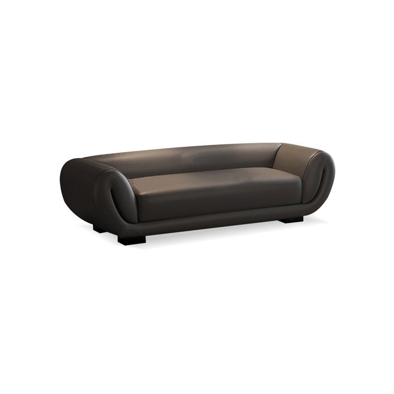 Banc de chambre en cuir gris avec banc d'entrée, Gris