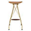 Ensemble de tabourets de bar sans dossier Whiskey and Gold