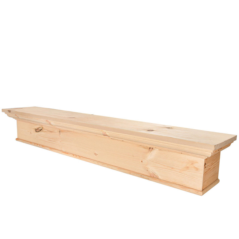 Minooka Hand Carved Manufactured Wood Mantel