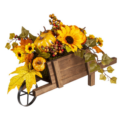 Tournesol dans un chariot
