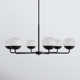 Avoca 6 Light Metal Dimmable Chandelier