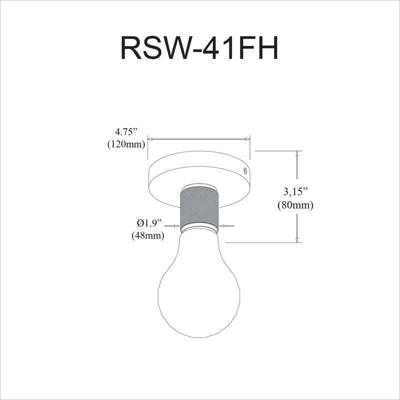 Hanscom Flush Mount, Matte Black