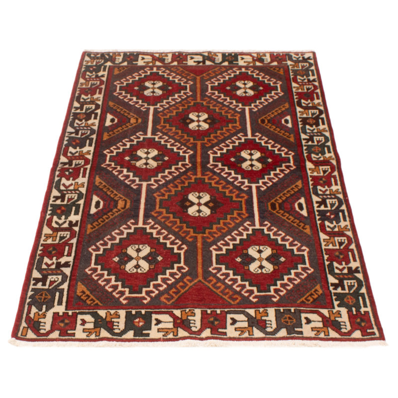 Tapis unique rectangulaire en laine 4 pi 1 po x 6 pi 9 po Hazib Hazib