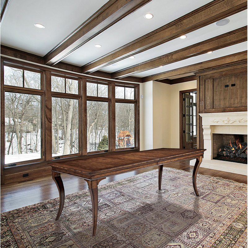 Mylah Extendable Cherry Solid Wood Dining Table