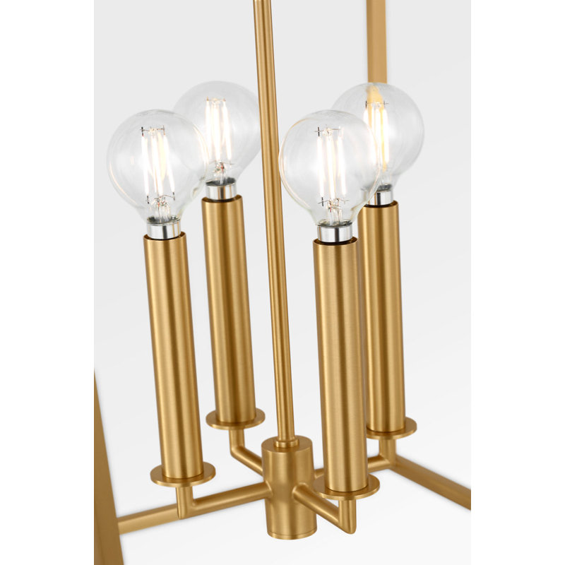 Carlyle Lantern, Burnished Brass, 4, 93" H x 17.63" W  x 17.63" D