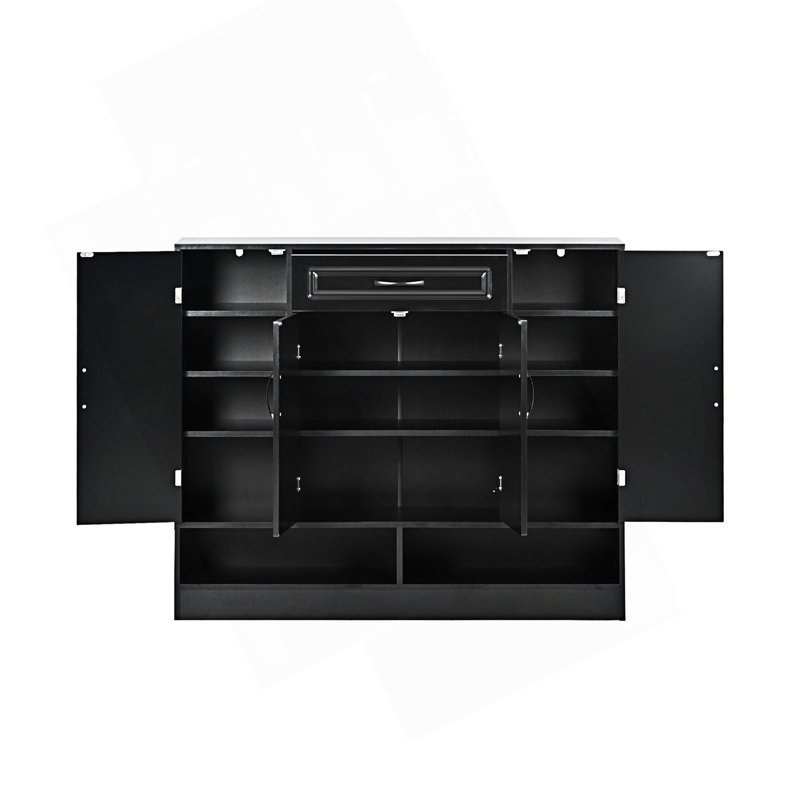 Armoire à chaussures élégante et moderne avec tablettes réglables, rangement pour chaussures minimaliste, armoire pour vestibule