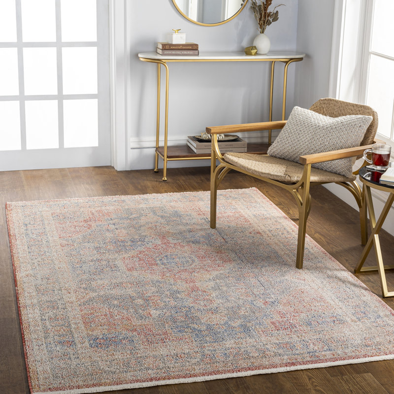 Jazive Oriental Indoor Rug, Rectangle 5'3" x 7'