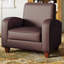 Batavia Faux Leather Club Chair