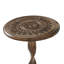 Table d'appoint florale anthracite sculptée à la main Anthea Brown