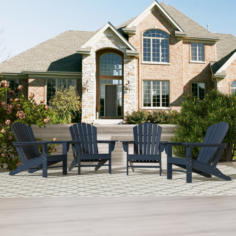 Chaise Adirondack en résine Altura, Bleu marine