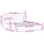 Base de lit vidaXL Viana sans matelas blanc en similicuir 152x203 cm-116118439-116118440