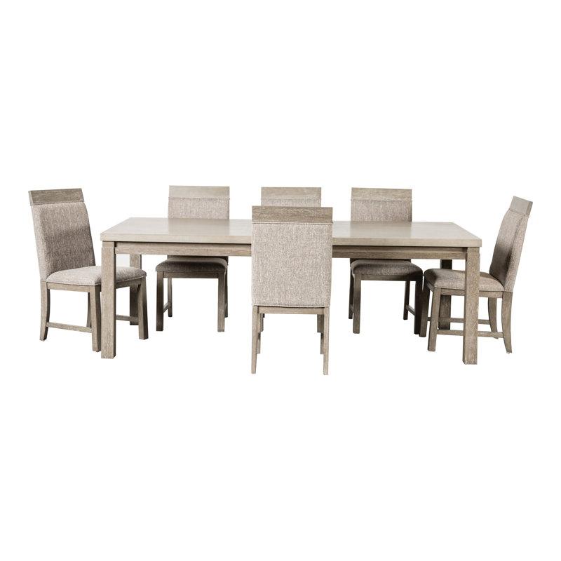 Alderville Dining Table Set, 7 Pieces: Table, 6 Chairs