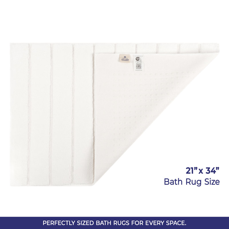  Tapis de bain antidérapant, Écru