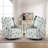 Asire 27.5" Floral Manual Swivel Glider Rocking Upholstered Recliner with Wingback-799110961