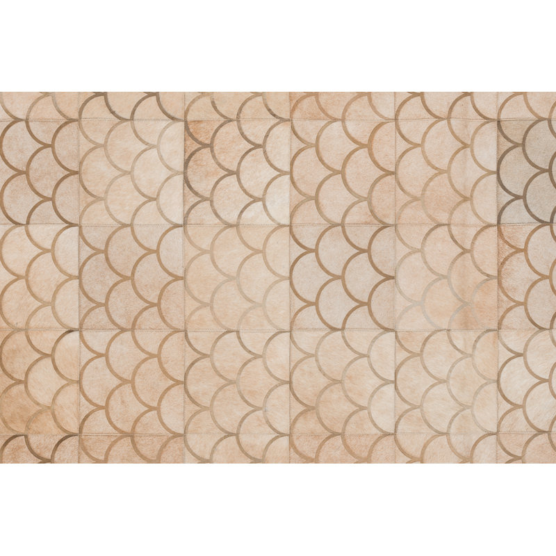 Luneta Cowhide Area Rug in Brown