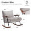 Chaise d'appoint moderne confortable et élégante avec fonction berçante et structure en métal robuste-774423904