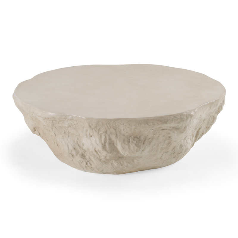 Tyrel - Modern Beige Concrete Coffee Table