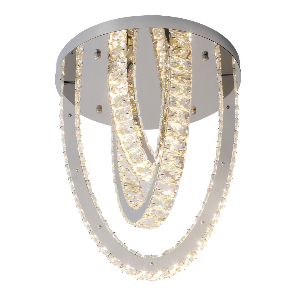 3-Light Crystal LED Chandelier
