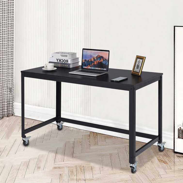 Rolling Small Spaces Computer Desk Corner Laptop Work Desk Office Laptop  Table