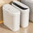 JOYBOS White Bag Lid Trash Can