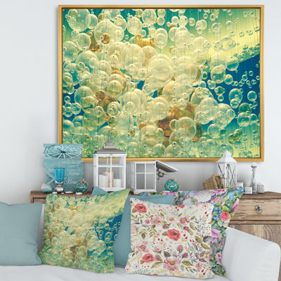 Lustre abstrait en forme de boules I - reproduction sur toile