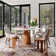Round Dining Table With Lazy Susan Turntable Eco-Friendly And Scratch-Resistant For Dining Room Kitchen 6-8