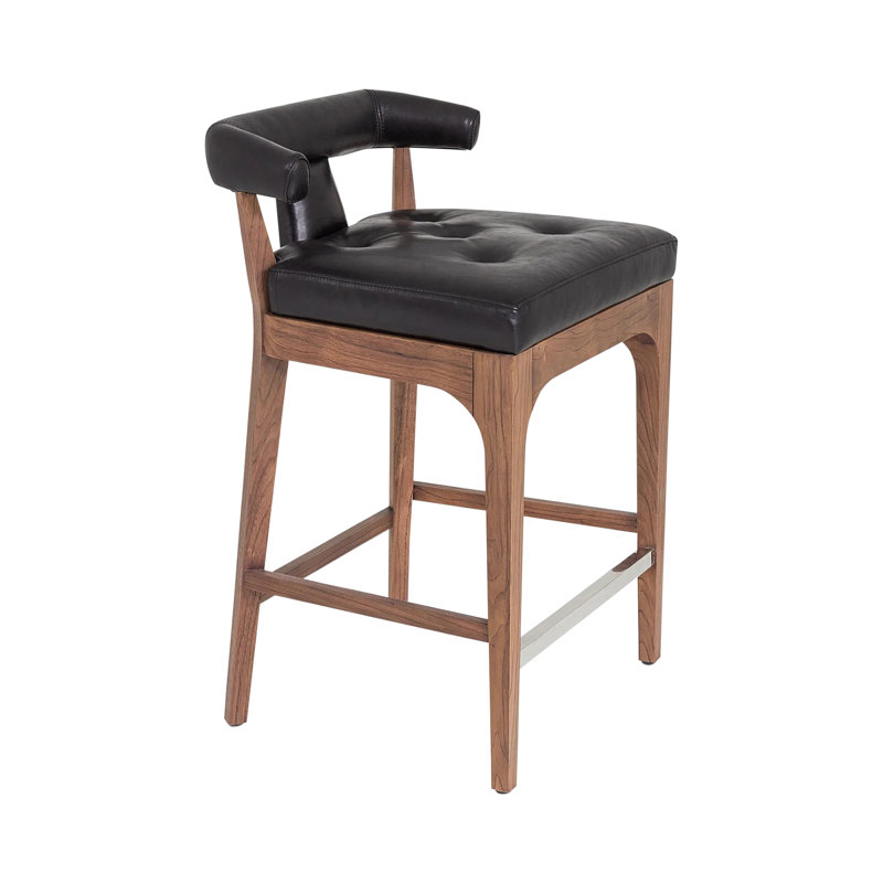 Moderno Stool, Black, Counter Stool (25" Seat Height)