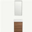 Armoire de meuble-lavabo autoportante de 18 pouces avec bol simple, porte à fermeture douce, convenant aux petites salles de bain