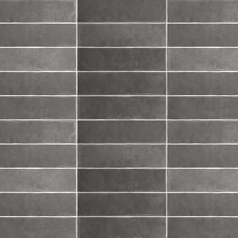 Fusion 2.5X10 Porcelain Wall and Floor Tile,  Dark