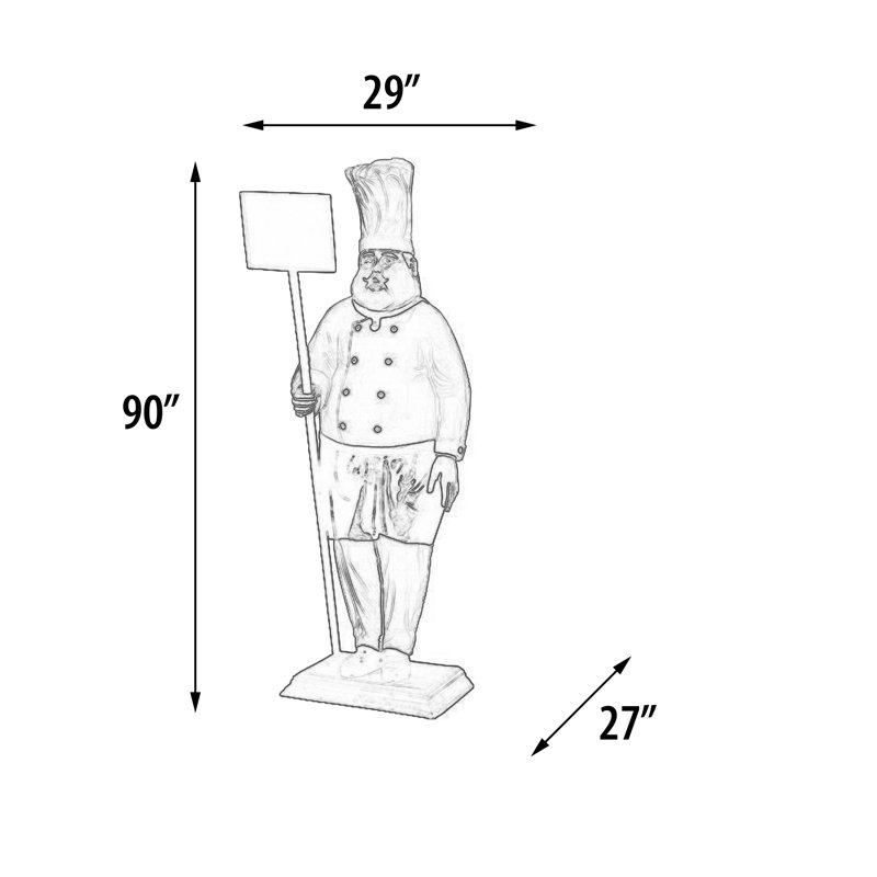 Grande figurine de pelouse Cook