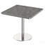 Table carrée bistro moderne tulipe 31,5 pouces avec plateau en faux marbre, facile à assembler, structure en métal robuste-674224898-674224902