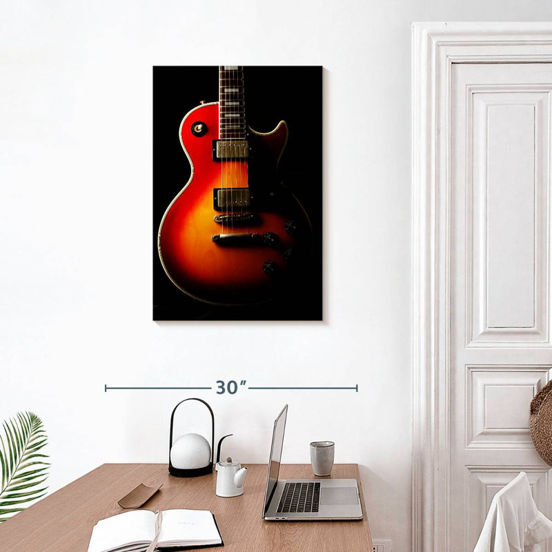 Abarca Retro Electric Guitar, 30" H x 20" W