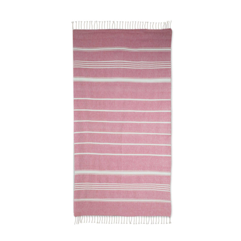 Yazmin Cotton Beach Towel, Crimson
