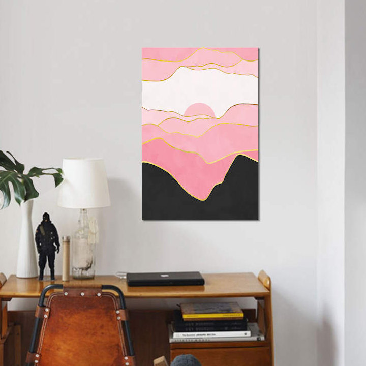 « minimal landscape ii », impression sur toile, H 18 po x l 12 po x P 1,5 po, Toile tendue, Pas de tapis