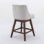 Ensemble de 2 tabourets pivotants à hauteur de comptoir, tabourets de bar rembourrés à hauteur de siège H 26 po-1959537502