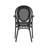 Comeaux Stacking All-Weather Commercial Paris Chairs with Arms and Metal Frames-1034405909