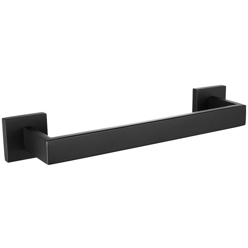 Porte-serviettes mural 25,5 po, Noir mat, H 3,4 po x l 11,8 po x P 2,16 po