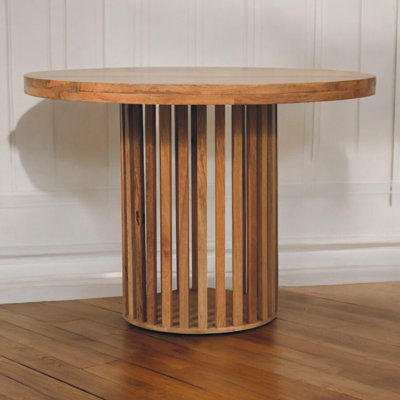 Keokee Round Solid Wood Dining Table